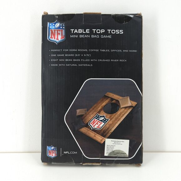 NFL Denver Broncos Table Top Toss Mini Bean Bag Game Tailgate Cornhole - Picture 3 of 4